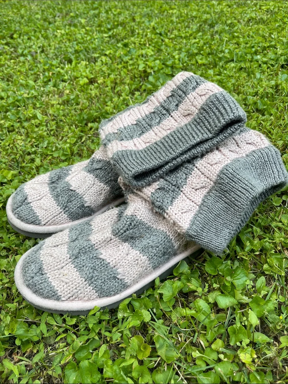 Ugg Boots Knit : Striped : Sweater Slouchy Uggs